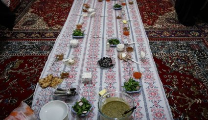 نذری محرم در روستای آهار + تصاویر