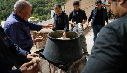 نذری محرم در روستای آهار + تصاویر