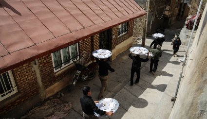 نذری محرم در روستای آهار + تصاویر