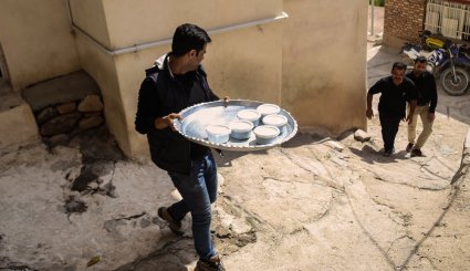 نذری محرم در روستای آهار + تصاویر
