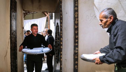 نذری محرم در روستای آهار + تصاویر