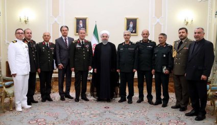 دیدار رئیس ستاد ارتش ترکیه با روحانی