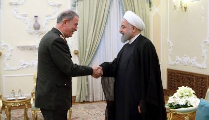 دیدار رئیس ستاد ارتش ترکیه با روحانی