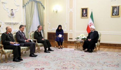 دیدار رئیس ستاد ارتش ترکیه با روحانی
