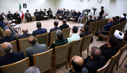 تصاویر دیدار مسئولان و دست‌اندرکاران حج با رهبر انقلاب
