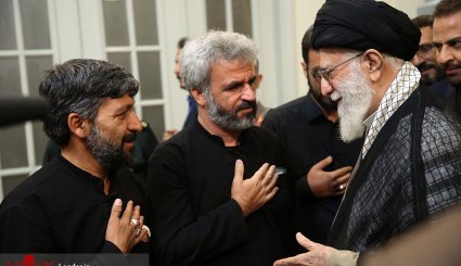 تصاویر دیدار خانواده شهید حججی با رهبر انقلاب