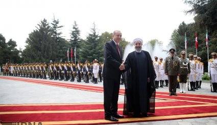 تصاویر استقبال رسمی روحانی از اردوغان