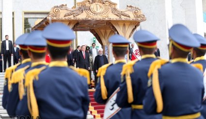 تصاویر استقبال رسمی روحانی از اردوغان