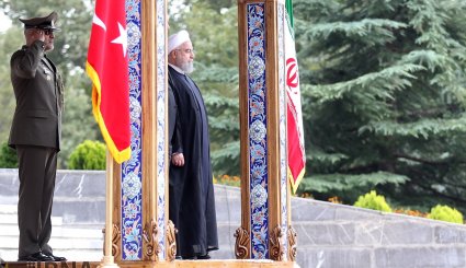 تصاویر استقبال رسمی روحانی از اردوغان