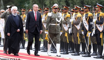 تصاویر استقبال رسمی روحانی از اردوغان