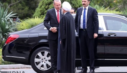 تصاویر استقبال رسمی روحانی از اردوغان