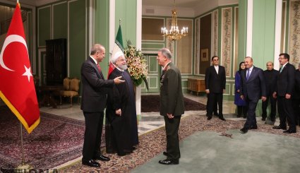 تصاویر استقبال رسمی روحانی از اردوغان