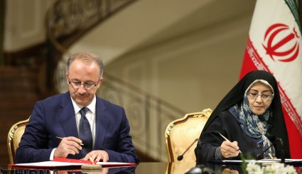 امضای تفاهم نامه و نشست خبری مشترک روحانی و اردوغان + تصاویر