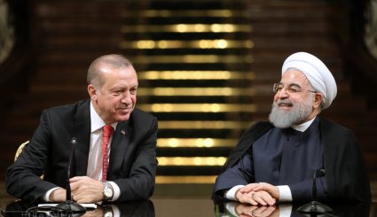 امضای تفاهم نامه و نشست خبری مشترک روحانی و اردوغان + تصاویر