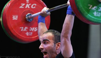مسابقات لیگ وزنه برداری کشور + تصاویر