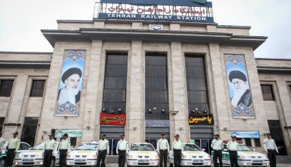 رزمایش خودرویی پلیس راه آهن کشور + تصاویر