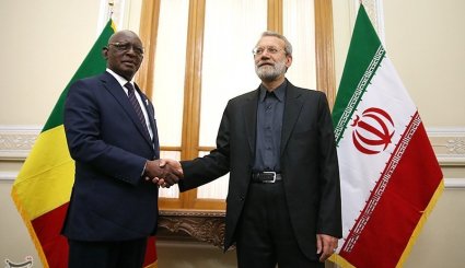 دیدار رئیس مجلس مالی با علی لاریجانی + تصاویر
