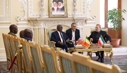 دیدار رئیس مجلس مالی با علی لاریجانی + تصاویر
