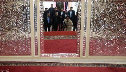 دیدار رئیس مجلس مالی با علی لاریجانی + تصاویر

