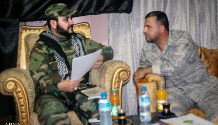 حضور دبیرکل نجباء در اتاق عمليات الحويجه
