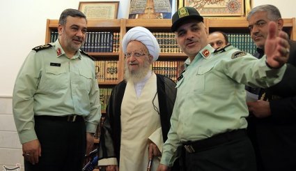 دیدار فرمانده نیروی انتظامی با علما و مراجع - قم