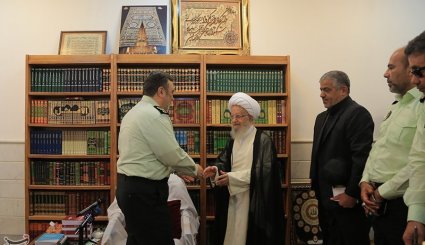 دیدار فرمانده نیروی انتظامی با علما و مراجع - قم