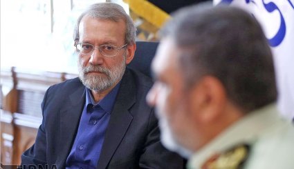 دیدار فرمانده نیروی انتظامی با رییس مجلس