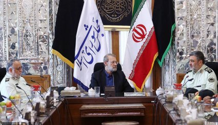 دیدار فرمانده نیروی انتظامی با رییس مجلس