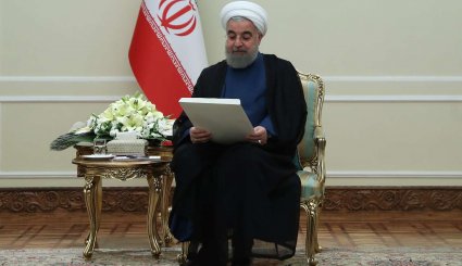 تقدیم استوارنامه سفیر جدید نیجریه به روحانی