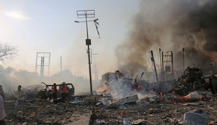 انفجار خودروی بمب گذاری شده در موگادیشو‎