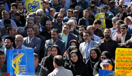 تجمع اعتراضی مردم اصفهان به مواضع خصمانه ترامپ‎