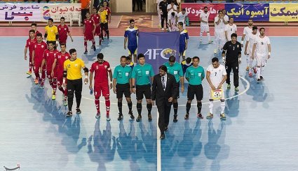 مسابقه فوتسال قهرمانی غرب و مرکز آسیا - ایران و افغانستان + تصاویر