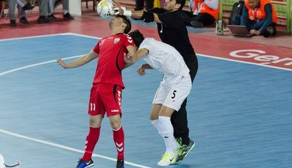 مسابقه فوتسال قهرمانی غرب و مرکز آسیا - ایران و افغانستان + تصاویر