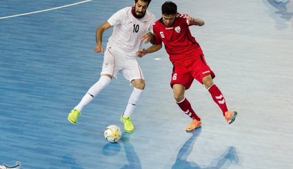 مسابقه فوتسال قهرمانی غرب و مرکز آسیا - ایران و افغانستان + تصاویر