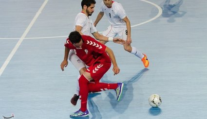 مسابقه فوتسال قهرمانی غرب و مرکز آسیا - ایران و افغانستان + تصاویر