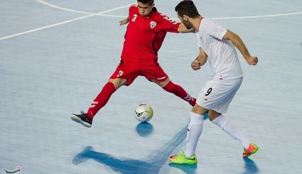 مسابقه فوتسال قهرمانی غرب و مرکز آسیا - ایران و افغانستان + تصاویر