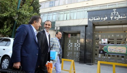 تصاویر/ حاشیه دادگاه حمید بقایی