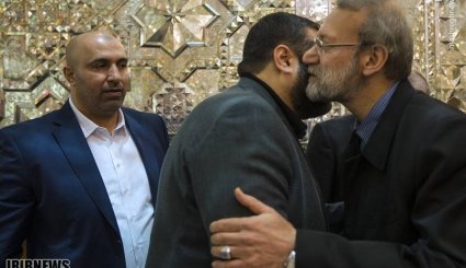 تصاویر/ دیدار معاون اول رئیس دفتر حماس با دکتر لاریجانی‎