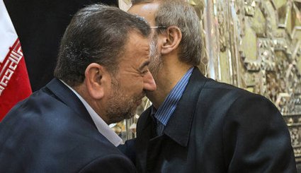 تصاویر/ دیدار معاون اول رئیس دفتر حماس با دکتر لاریجانی‎