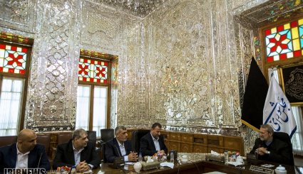 تصاویر/ دیدار معاون اول رئیس دفتر حماس با دکتر لاریجانی‎