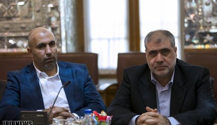 تصاویر/ دیدار معاون اول رئیس دفتر حماس با دکتر لاریجانی‎