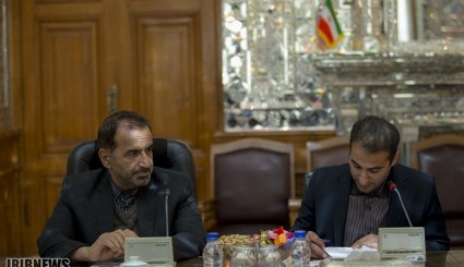 تصاویر/ دیدار معاون اول رئیس دفتر حماس با دکتر لاریجانی‎