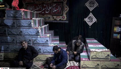 وداع با پیکر شهید مصطفی نبی لو