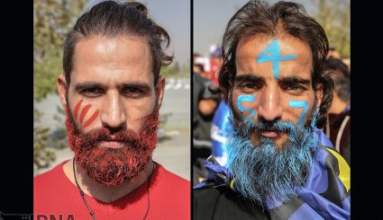 هوادارن تیم های فوتبال پرسپولیس و استقلال تهران + تصاویر