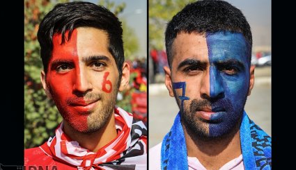 هوادارن تیم های فوتبال پرسپولیس و استقلال تهران + تصاویر