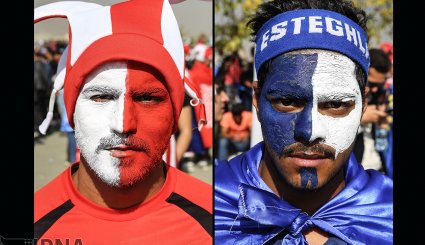 هوادارن تیم های فوتبال پرسپولیس و استقلال تهران + تصاویر