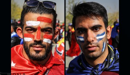 هوادارن تیم های فوتبال پرسپولیس و استقلال تهران + تصاویر