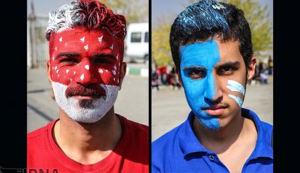 هوادارن تیم های فوتبال پرسپولیس و استقلال تهران + تصاویر