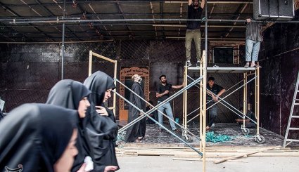 آماده‌سازی مواکب خدمت رسانی به زائرین اربعین + تصاویر