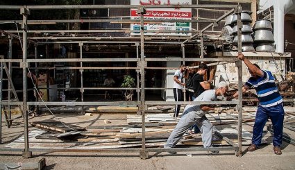 آماده‌سازی مواکب خدمت رسانی به زائرین اربعین + تصاویر